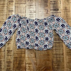 H&M Long Sleeve Off the Shoulder Top